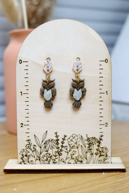 Elegant Owl Fall Earrings