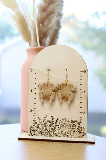 Large Turkey Earrings