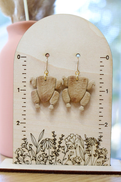 Large Turkey Earrings