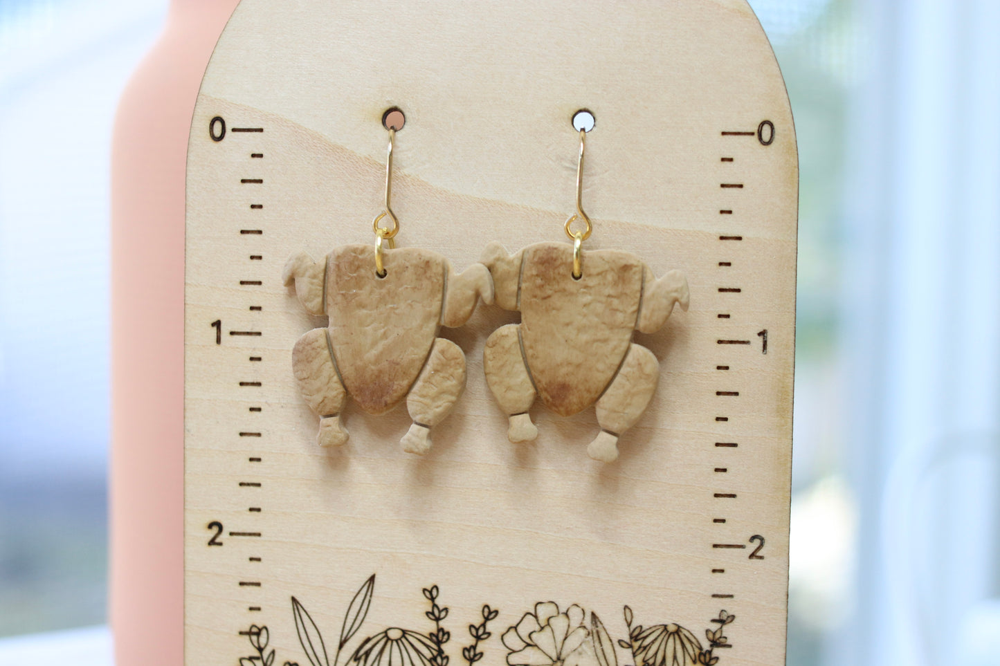 Large Turkey Earrings