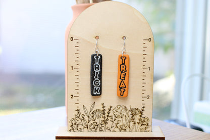 Orange Trick or Treat Earrings