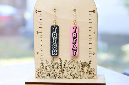 Pink Trick or Treat Earrings