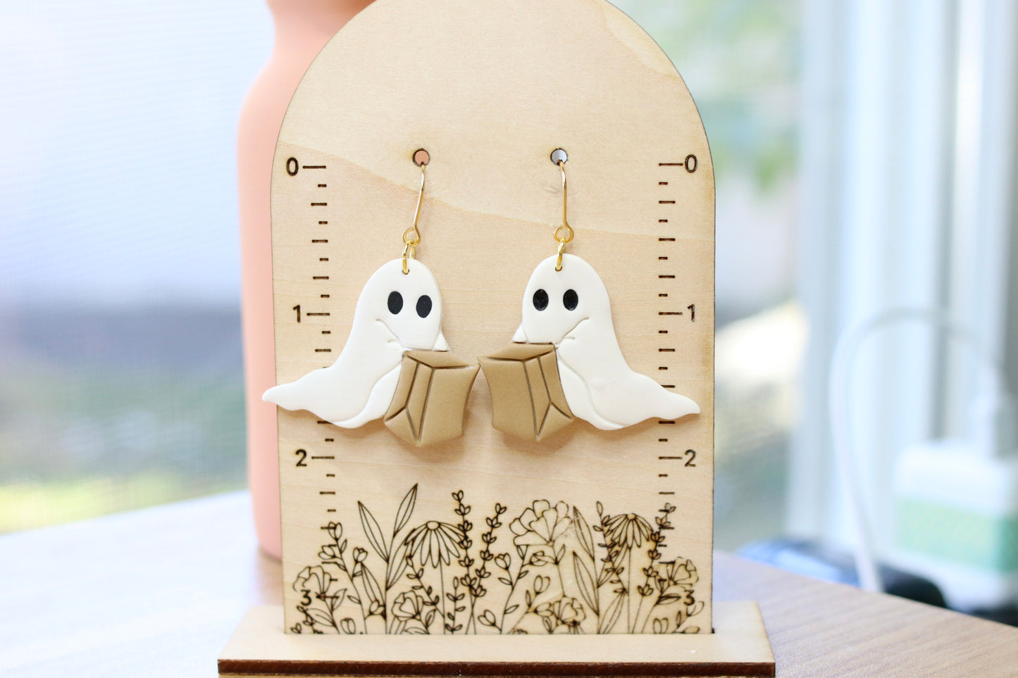 Trick or Treating Ghost Earrings