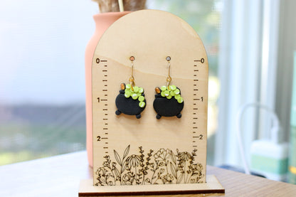 Bubbling Potion Cauldron Earrings