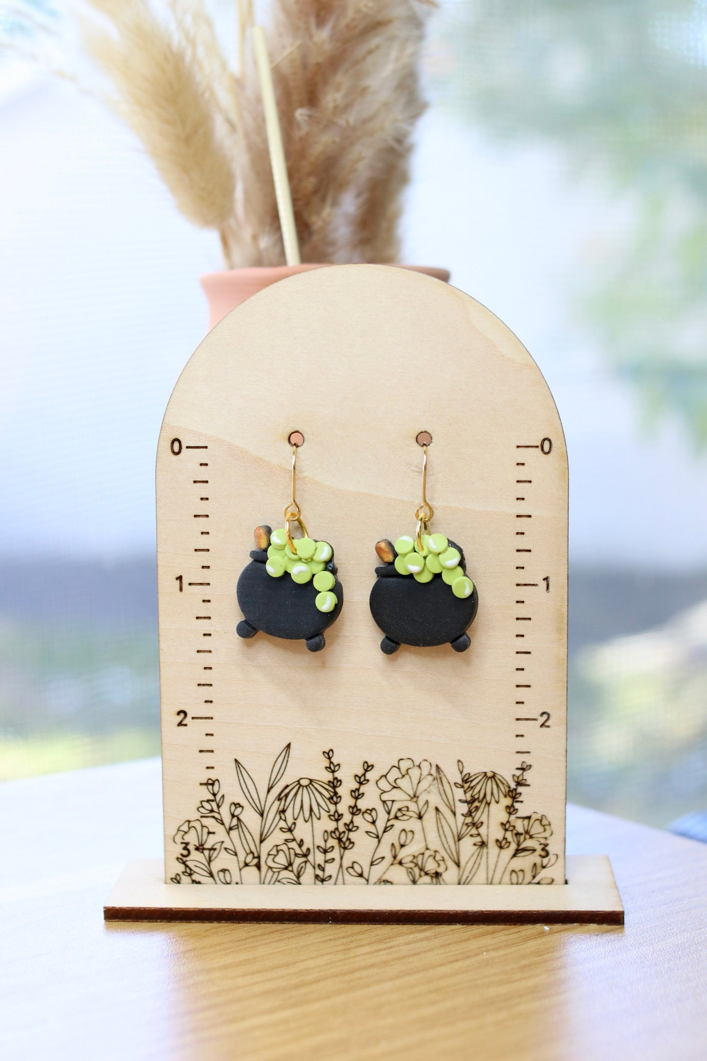 Bubbling Potion Cauldron Earrings