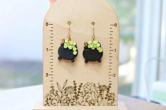 Bubbling Potion Cauldron Earrings