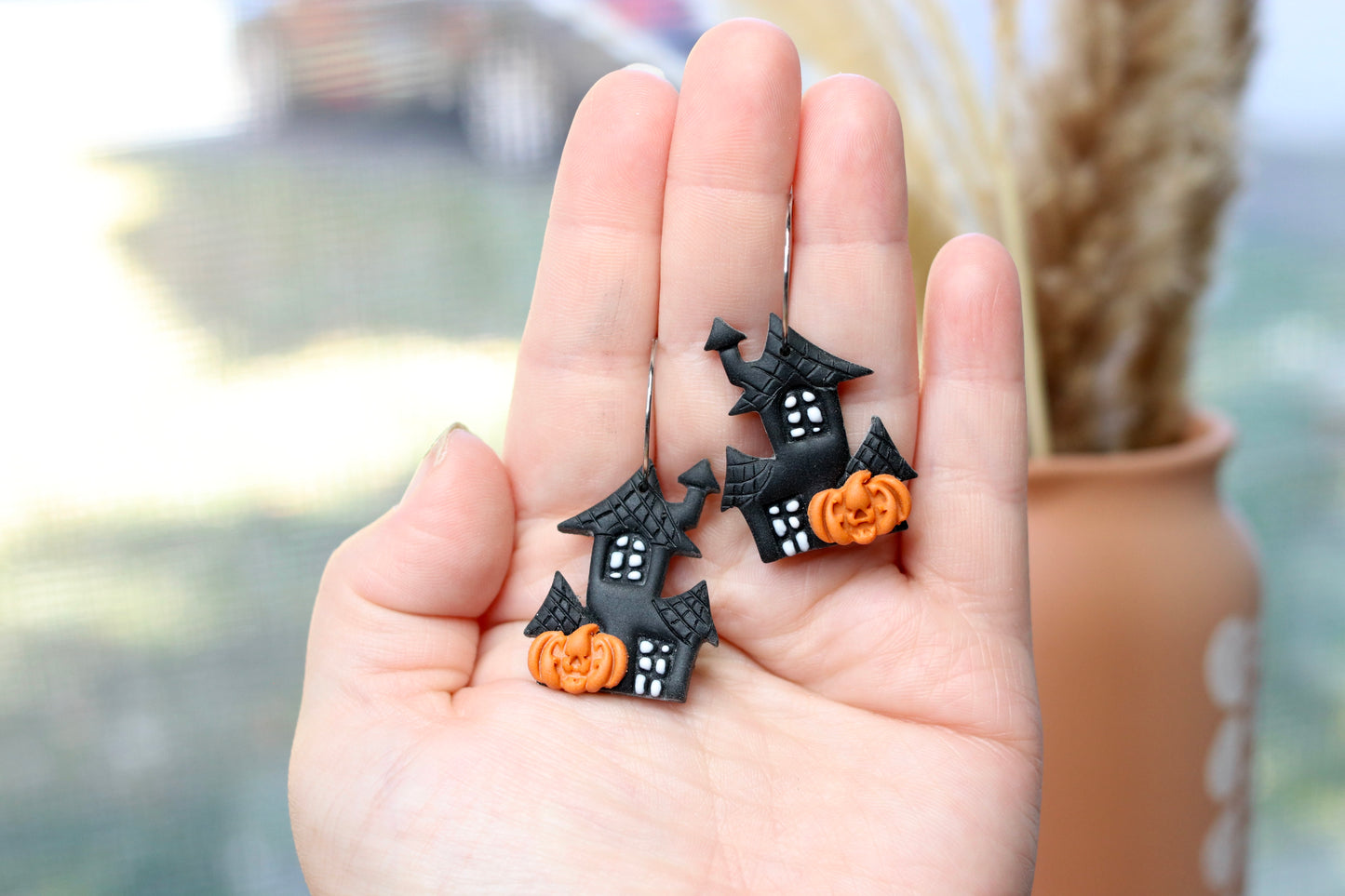 Haunted House Earrings