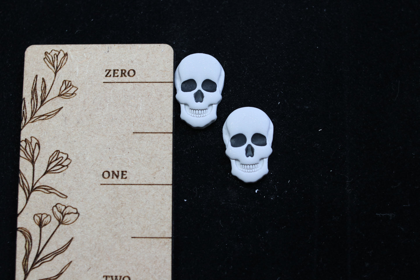 Skull Shine Stud Earrings