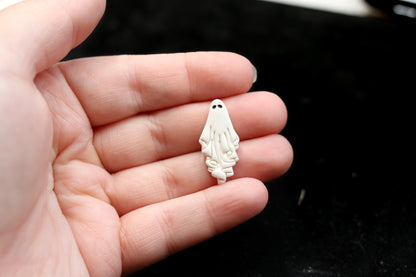 Draped Ghost Stud Earrings