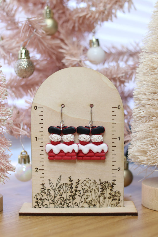 Santa Chimney Earrings