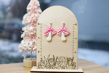 Heart Mushroom Earrings