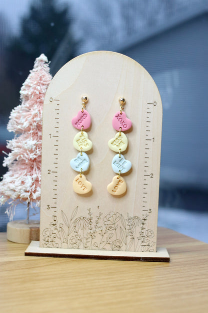 Conversation Heart Earrings (Nice)