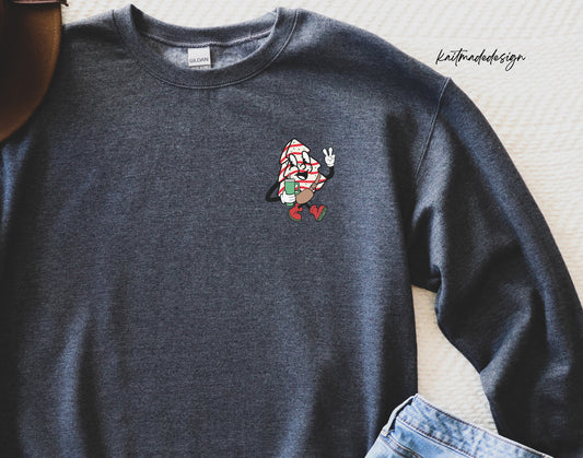 Christmas Tree Cake Cup Crewneck