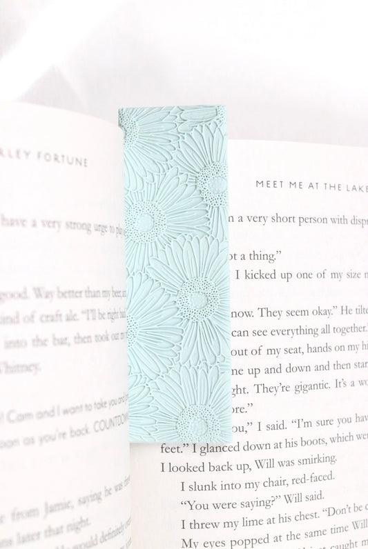 Teal Sunflower Print Bookmark
