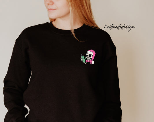 Christmas Skelly Cup Crewneck