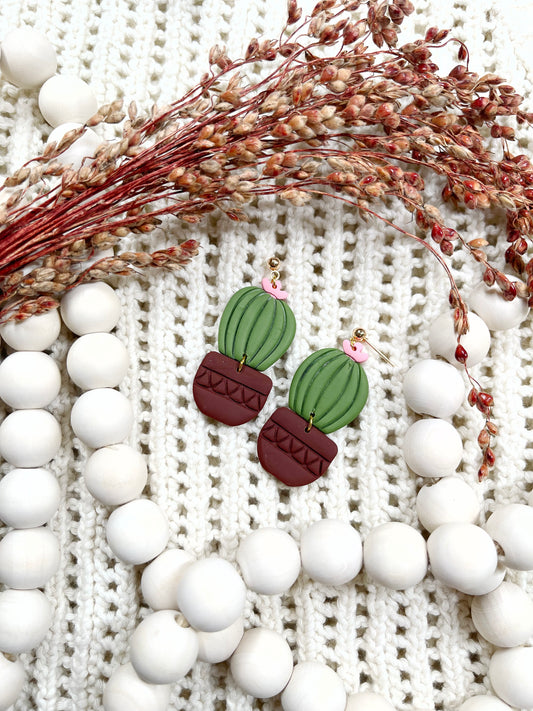 Blossoming Cactus Earrings