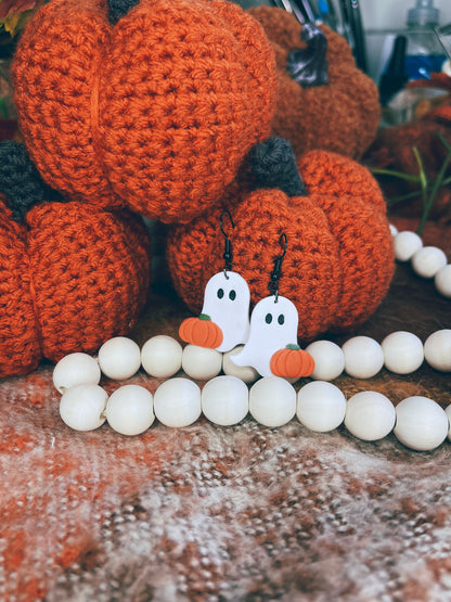 Pumpkin Ghost Earrings