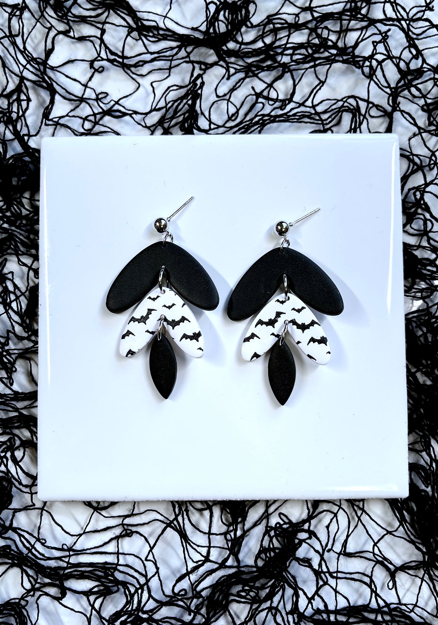 Bat Tri Arch Earrings