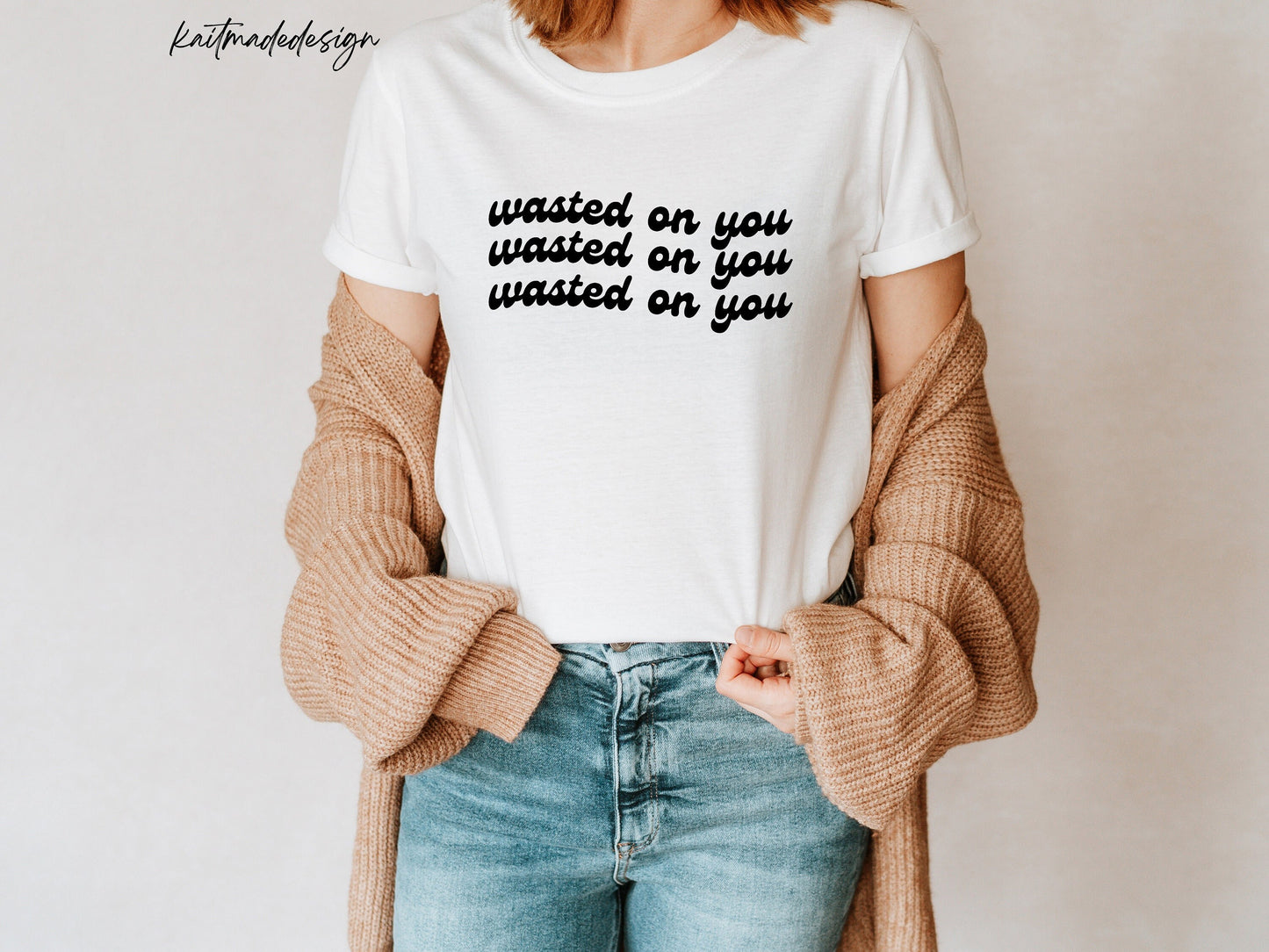 Repeating Wasted On You Unisex Tee