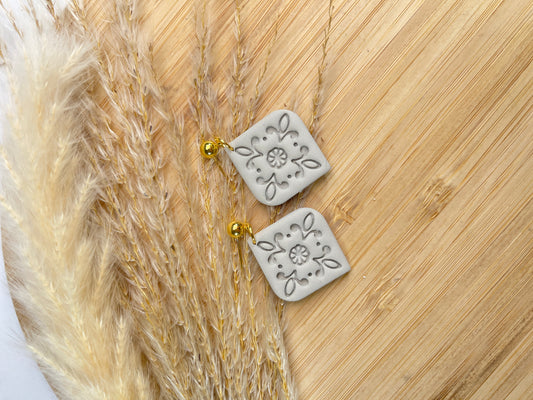 Stone Pressed Earrings
