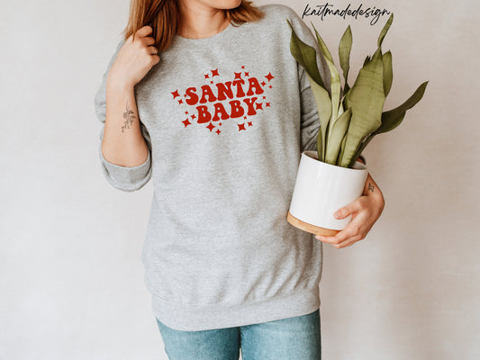 Santa Baby Christmas Unisex Crewneck Sweatshirt